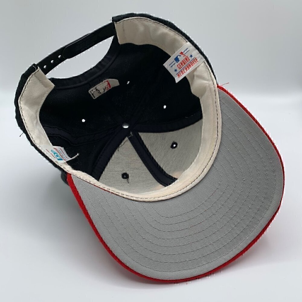 Pittsburgh Pirates MLB Vintage Signed Black Red New Era Snapback Hat M/L - Picture 4 of 6